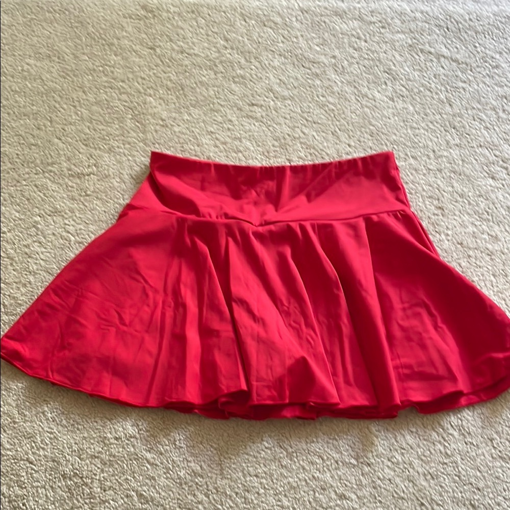 Red Women's Athletic Skirt